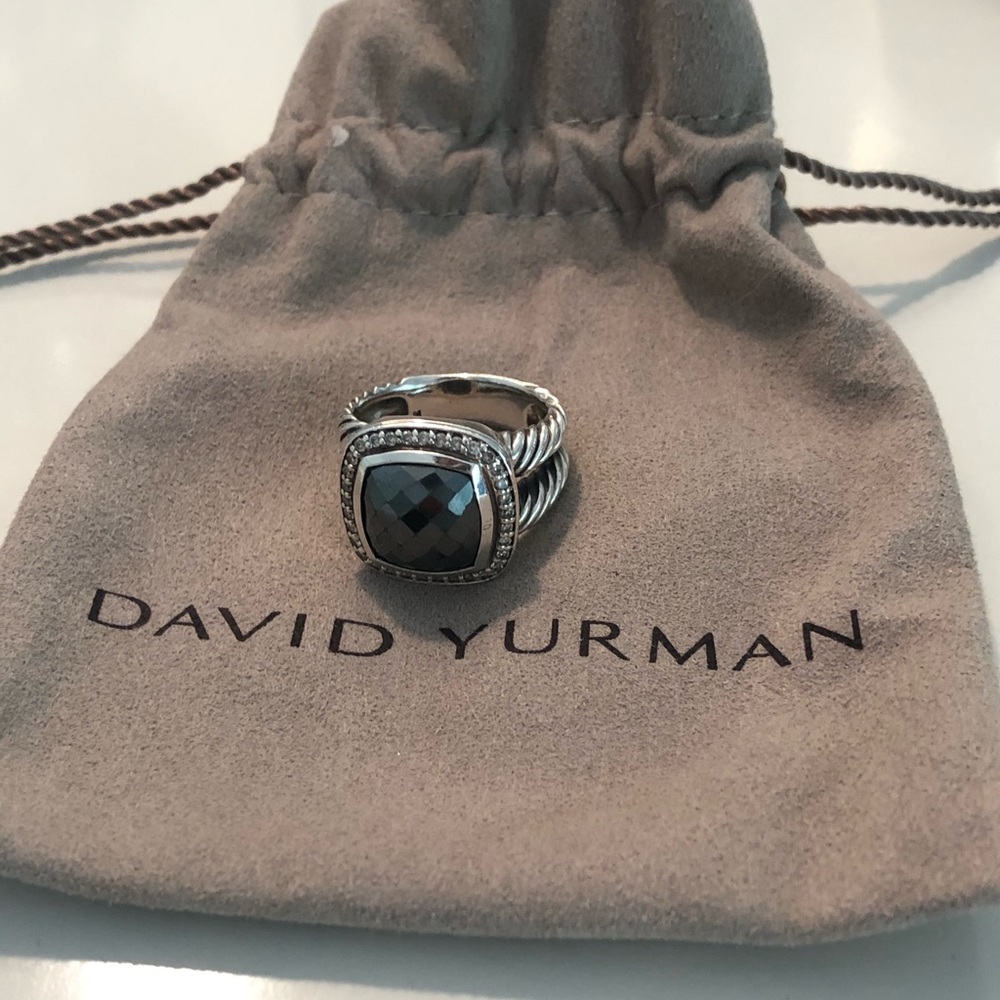 David Yurman Hematite Albion Ring Size 6